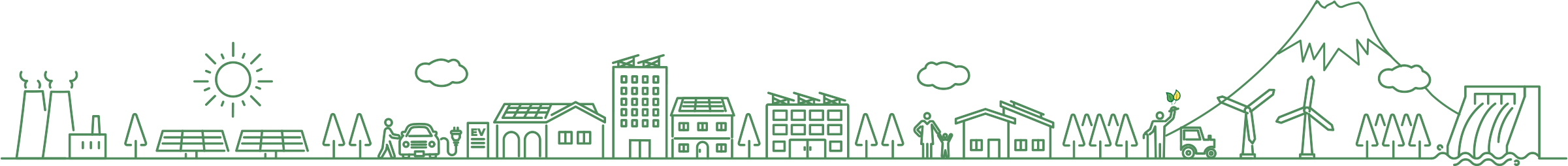 街のラインアート